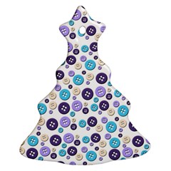 Buttons Chlotes Christmas Tree Ornament (two Sides) by Mariart