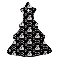 Dollar Money Bag Christmas Tree Ornament (two Sides) by Mariart
