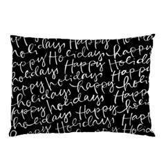Happy Holidays Pillow Case (two Sides) by Mariart