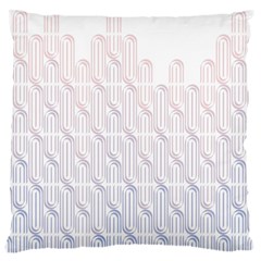 Seamless Horizontal Modern Stylish Repeating Geometric Shapes Rose Quartz Standard Flano Cushion Case (two Sides) by Mariart