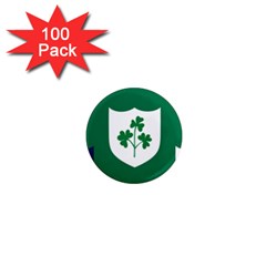 Ireland National Rugby Union Flag 1  Mini Magnets (100 Pack)  by abbeyz71