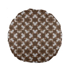 Stylized Leaves Floral Collage Standard 15  Premium Round Cushions by dflcprints