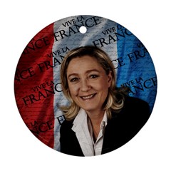 Marine Le Pen Round Ornament (two Sides) by Valentinaart