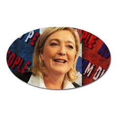 Marine Le Pen Oval Magnet by Valentinaart