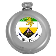 County Offaly Coat Of Arms  Round Hip Flask (5 Oz) by abbeyz71
