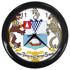 Coat Of Arms Of Belfast  Wall Clocks (black) by abbeyz71