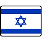 Flag of Israel Fleece Blanket (Large)  80 x60  Blanket Front