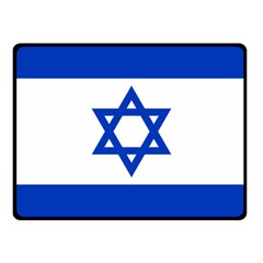 Flag Of Israel Fleece Blanket (small) by abbeyz71