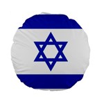 Flag of Israel Standard 15  Premium Round Cushions Back