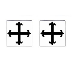 Cross Fleury Cufflinks (square) by abbeyz71