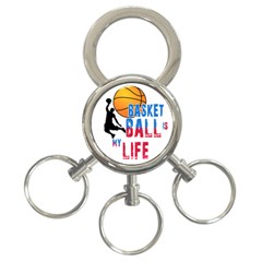 Basketball Is My Life 3-ring Key Chains by Valentinaart