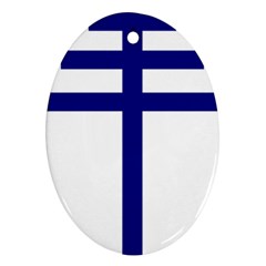 Papal Cross Ornament (oval) by abbeyz71