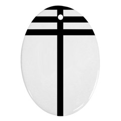 Papal Cross  Ornament (oval) by abbeyz71