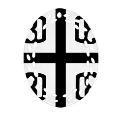 Serbian Cross Ornament (oval Filigree) by abbeyz71