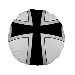 Cross Of The Teutonic Order Standard 15  Premium Round Cushions by abbeyz71