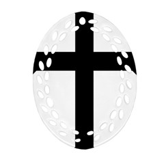 Eastern Syriac Cross Oval Filigree Ornament (two Sides) by abbeyz71