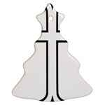 Western Syriac Cross Christmas Tree Ornament (Two Sides) Front