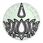 Ayyavazhi Symbol Round Filigree Ornament (Two Sides) Back