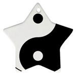 Yin & Yang Star Ornament (Two Sides) Front