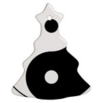 Yin & Yang Christmas Tree Ornament (Two Sides) Front