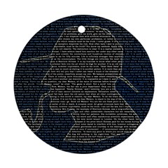 Sherlock Quotes Round Ornament (two Sides) by Mariart