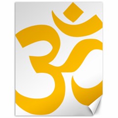Hindu Gold Symbol (gold) Canvas 12  X 16   by abbeyz71
