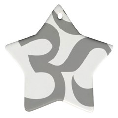 Hindu Om Symbol (light Gray) Ornament (star) by abbeyz71