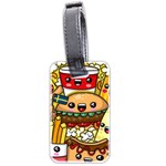 Cute Food Wallpaper Picture Luggage Tags (Two Sides) Back