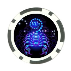 Sign Scorpio Zodiac Poker Chip Card Guard (10 Pack) by Mariart