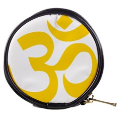 Hindu Om Symbol (yellow) Mini Makeup Bags by abbeyz71