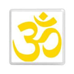 Hindu Om Symbol (yellow) Memory Card Reader (square)  by abbeyz71