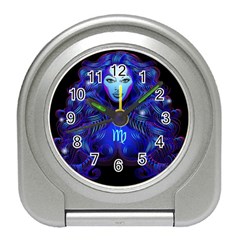 Sign Virgo Zodiac Travel Alarm Clocks by Mariart