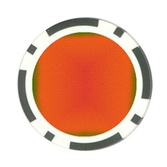 Scarlet Pimpernel Writing Orange Green Poker Chip Card Guard (10 Pack) by Mariart