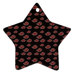 Cloud Red Brown Ornament (star) by Mariart