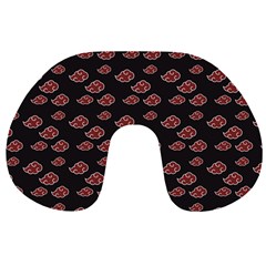 Cloud Red Brown Travel Neck Pillows by Mariart