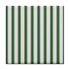 Plaid Line Green Line Vertical Face Towel by Mariart