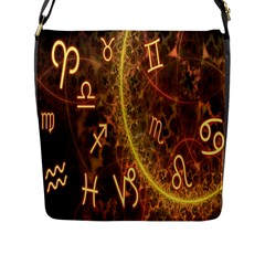 Romance Zodiac Star Space Flap Messenger Bag (l)  by Mariart