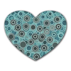 Abstract Aquatic Dream Heart Mousepads by Ivana