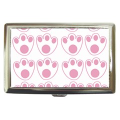 Rabbit Feet Paw Pink Foot Animals Cigarette Money Cases by Mariart