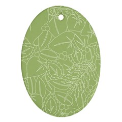Blender Greenery Leaf Green Ornament (oval) by Mariart