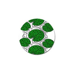 Leaf Green Golf Ball Marker by Mariart