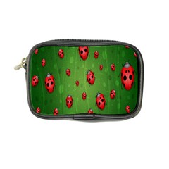 Ladybugs Red Leaf Green Polka Animals Insect Coin Purse by Mariart