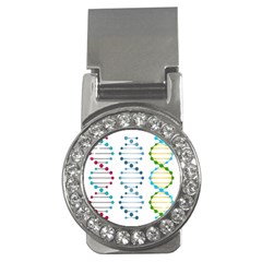 Genetic Dna Blood Flow Cells Money Clips (cz)  by Mariart