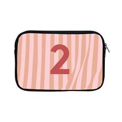Number 2 Line Vertical Red Pink Wave Chevron Apple Ipad Mini Zipper Cases by Mariart