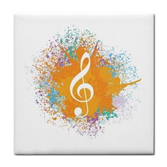 Musical Notes Face Towel by Mariart