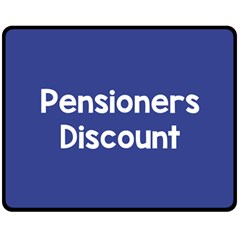 Pensioners Discount Sale Blue Double Sided Fleece Blanket (medium)  by Mariart