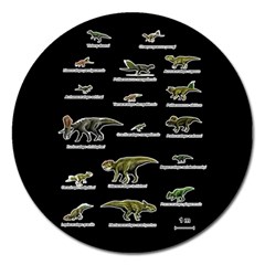 Dinosaurs Names Magnet 5  (round) by Valentinaart