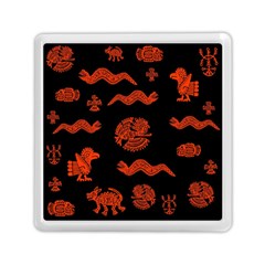 Aztecs Pattern Memory Card Reader (square)  by ValentinaDesign