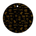 Aztecs pattern Round Ornament (Two Sides) Front
