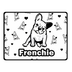 French Bulldog Fleece Blanket (small) by Valentinaart